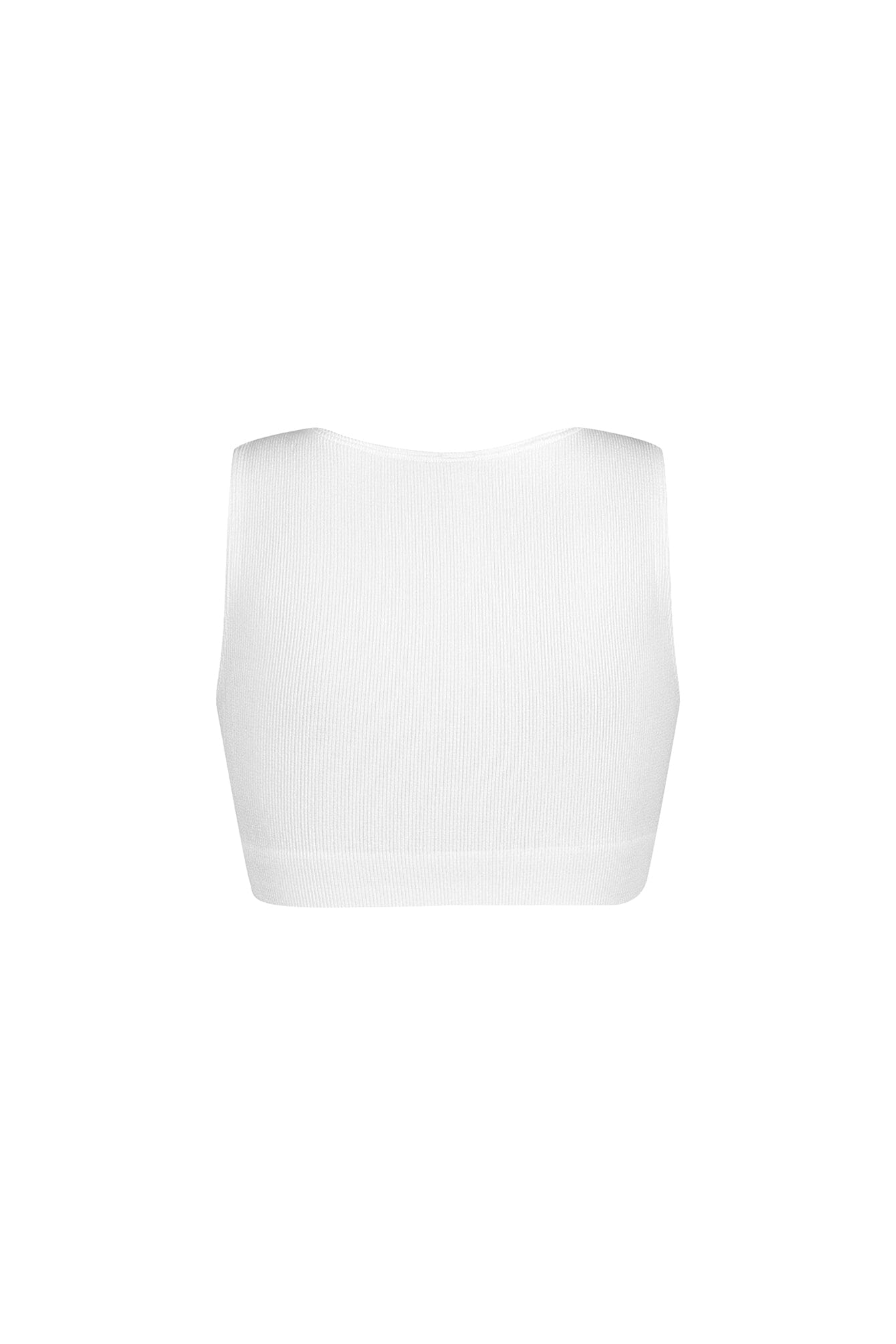 Silva Ribbed V Neck Clasp Top