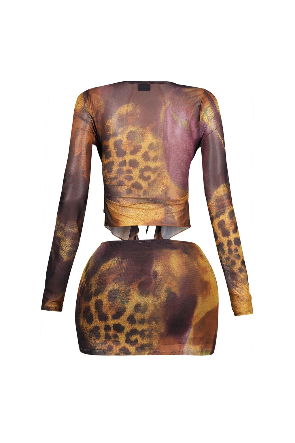 Nice Soft Mesh Ruffle Top & Skirt SET