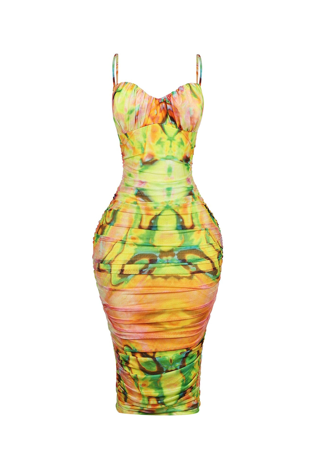 Sherbelly Mesh Print Midi Dress