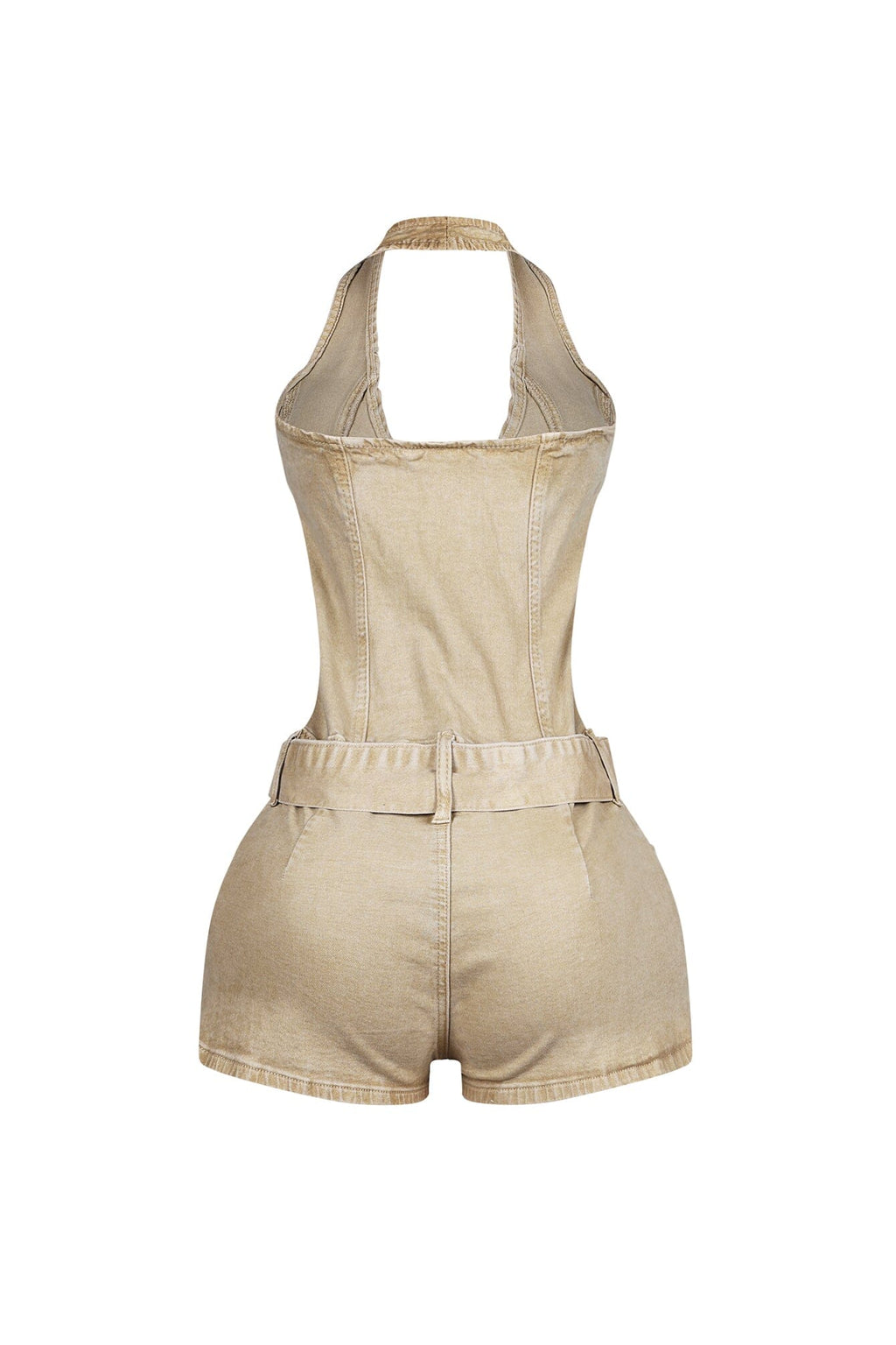 Everyday Belted Halter Utility Romper