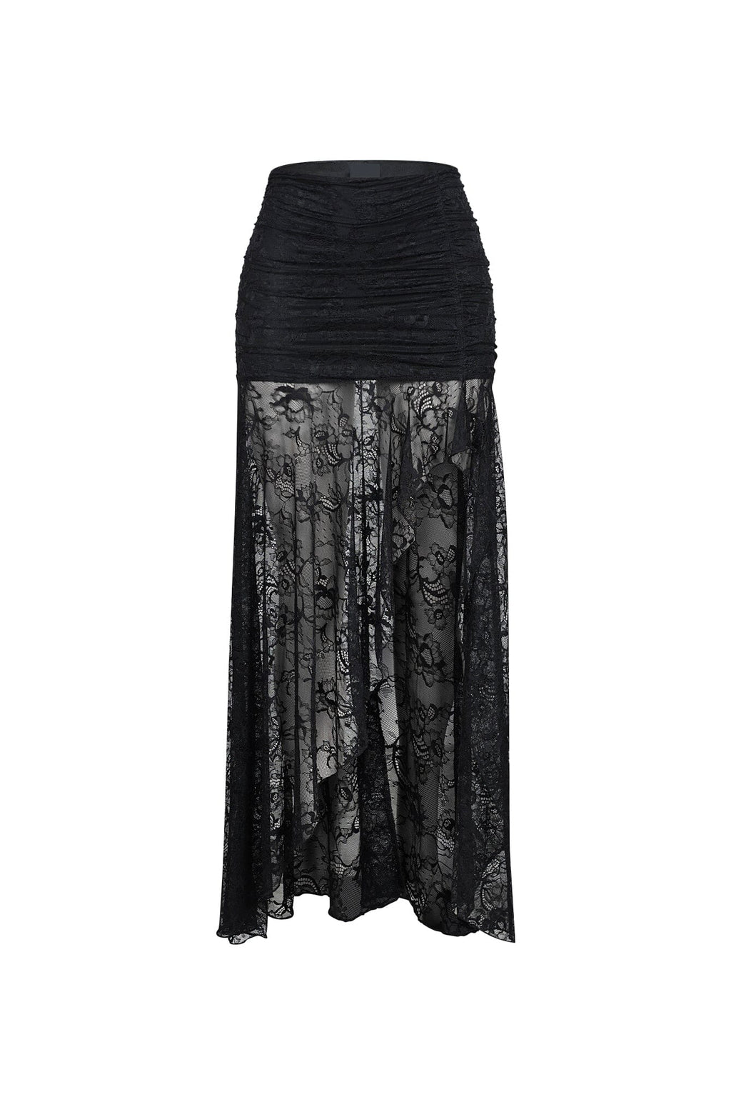 Noctelle Nights Mesh Lace Midi Skirt