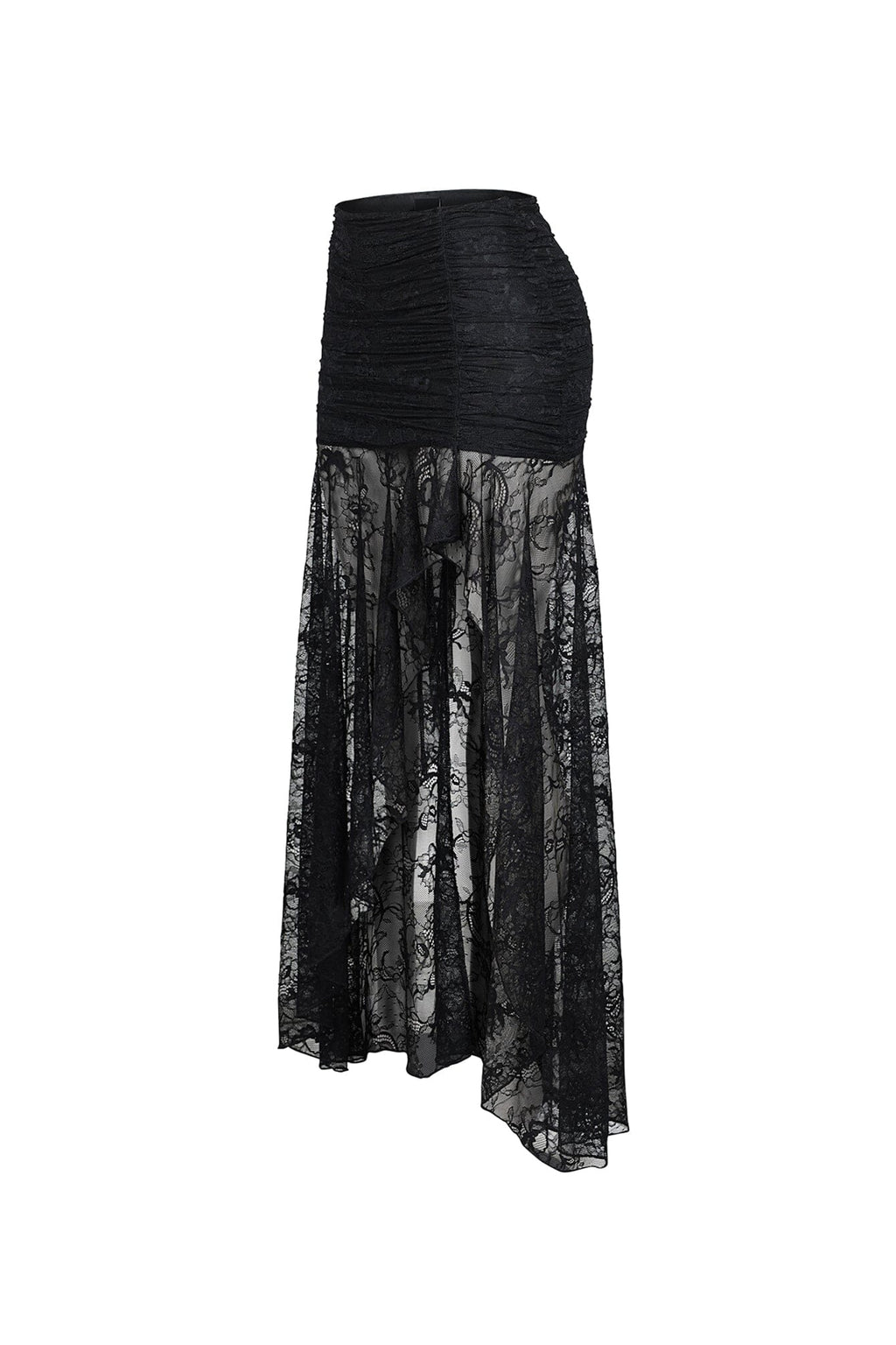 Noctelle Nights Mesh Lace Midi Skirt