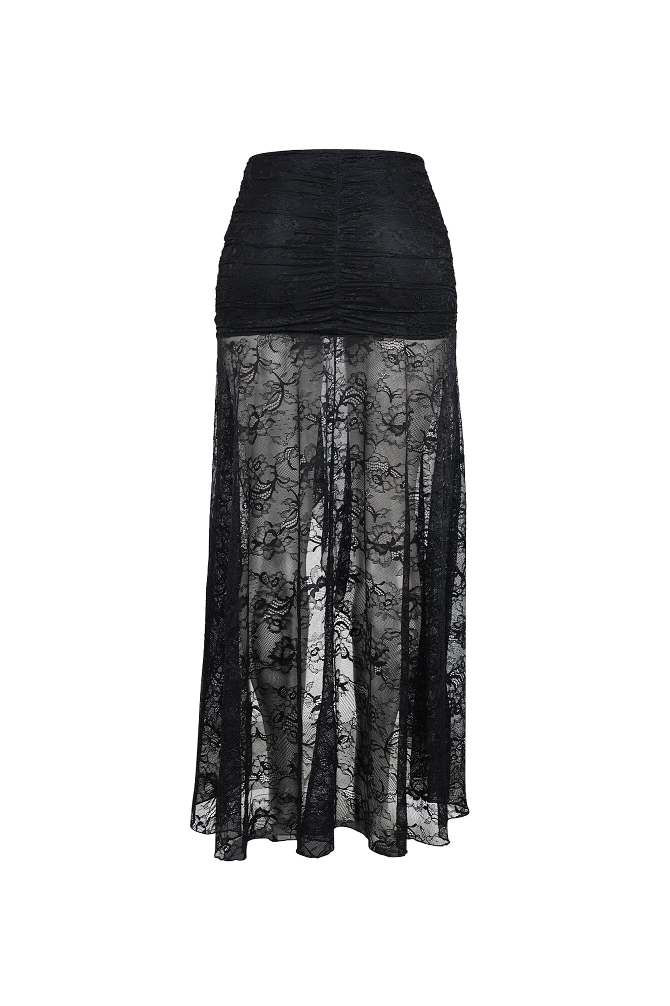 Noctelle Nights Mesh Lace Midi Skirt