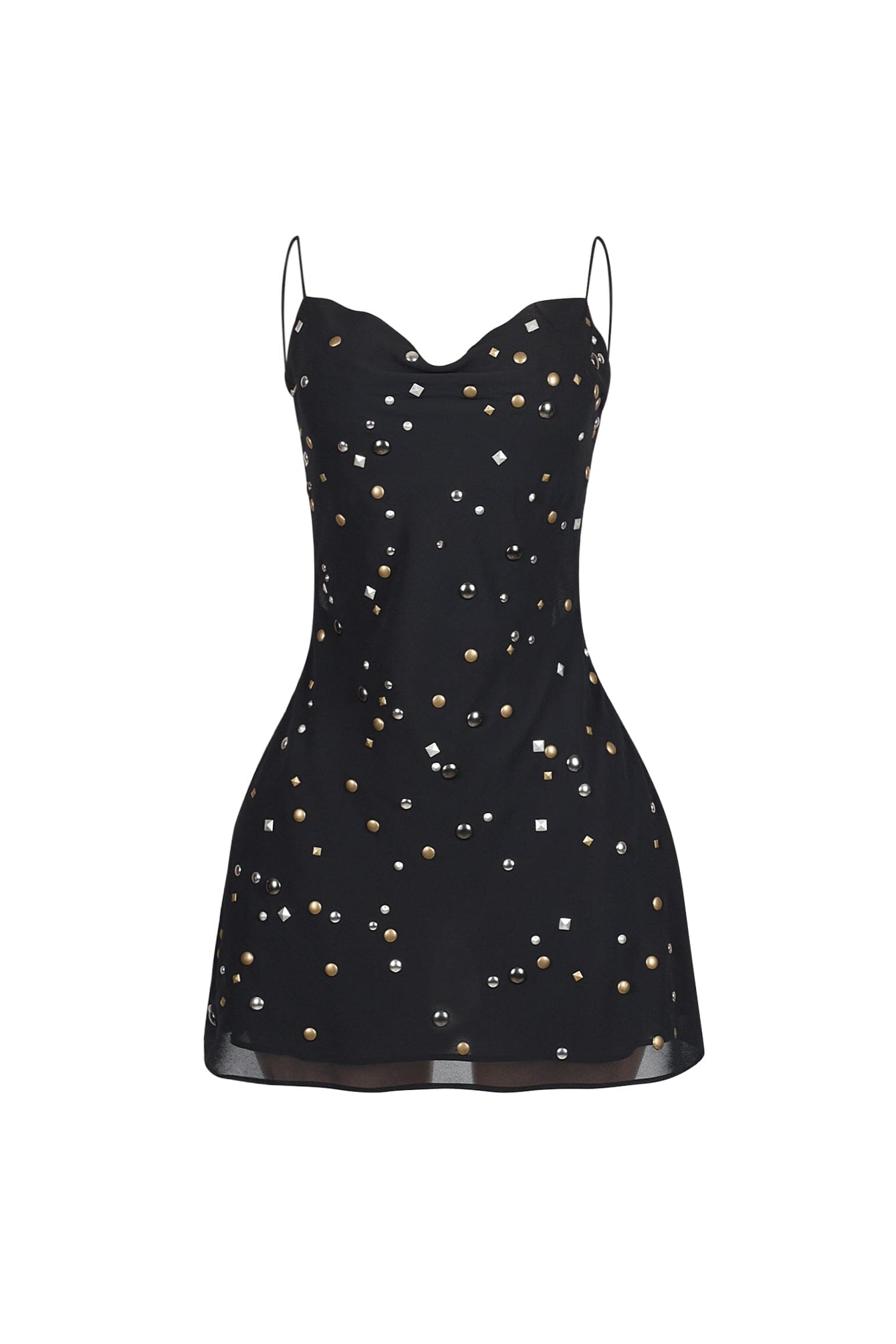 Aeris Studded Backless Mini Dress