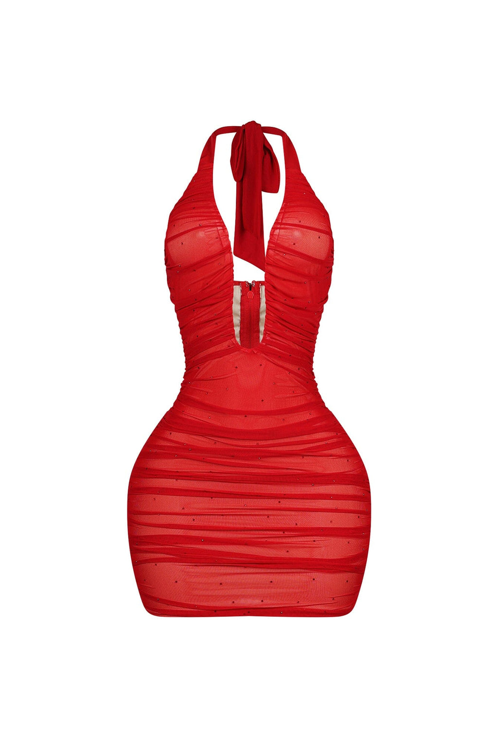 Celestia Rhinestone Bustier Mini Dress