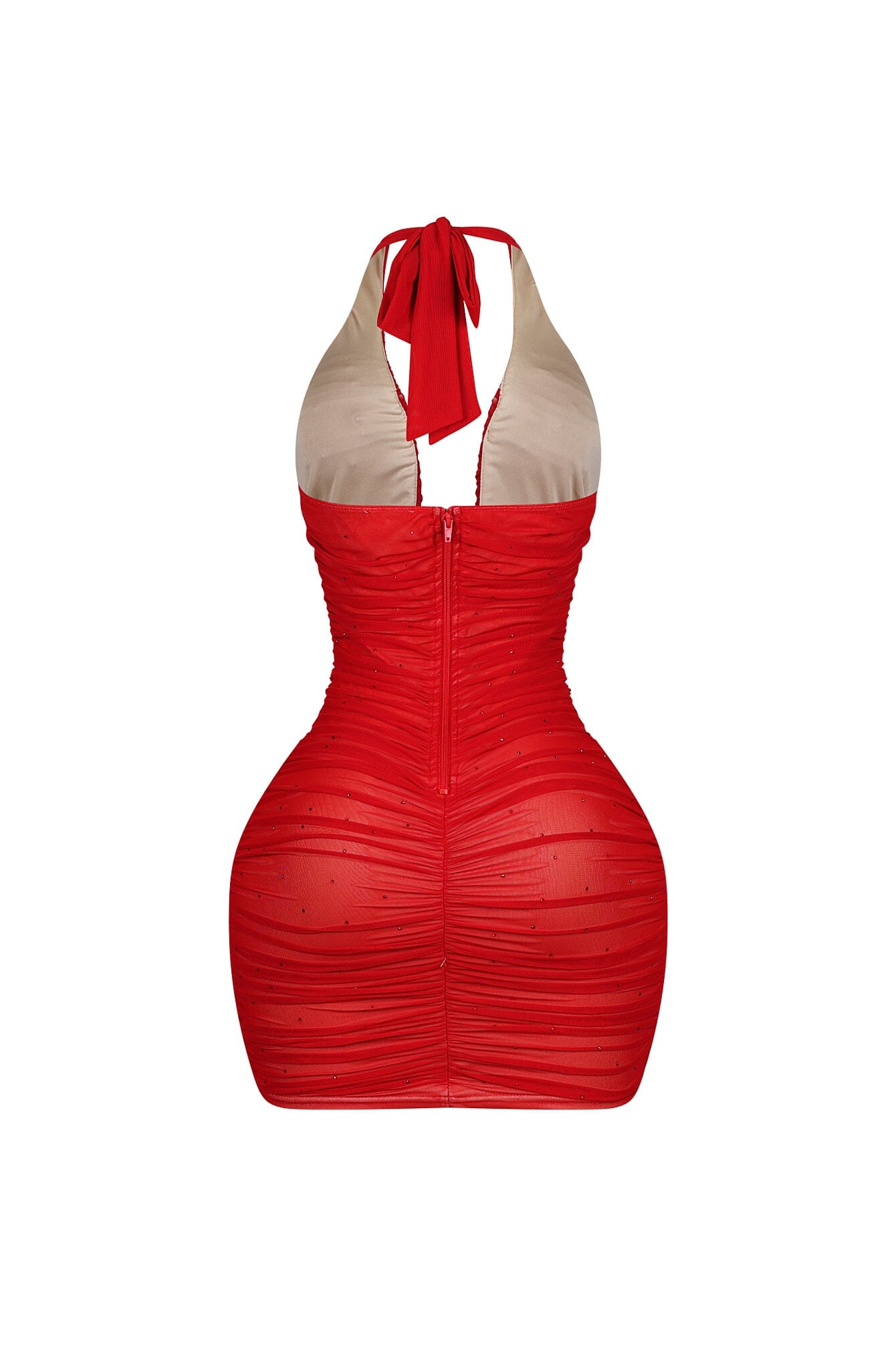 Celestia Rhinestone Bustier Mini Dress