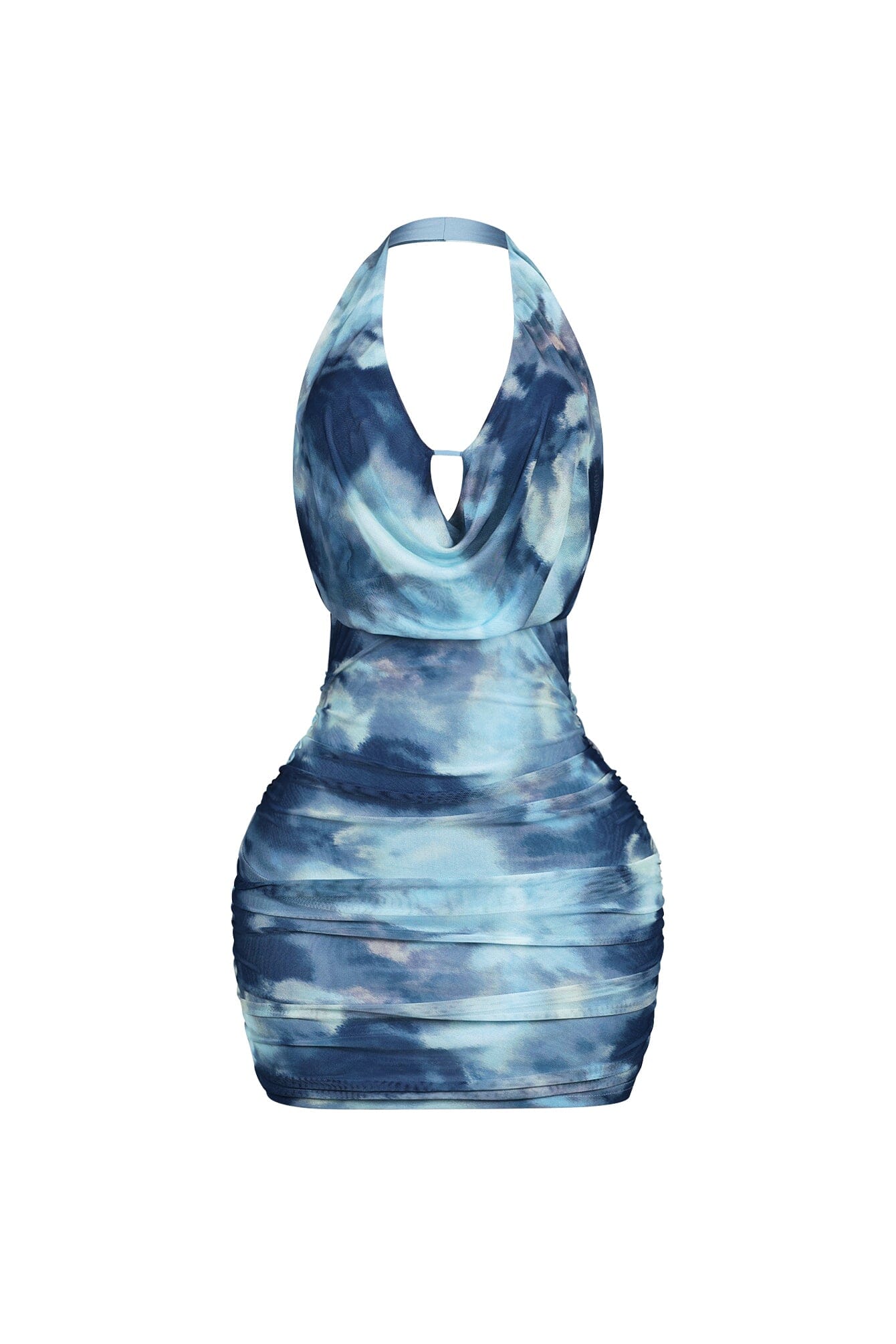 Solara Tie Dye Halter Mini Dress