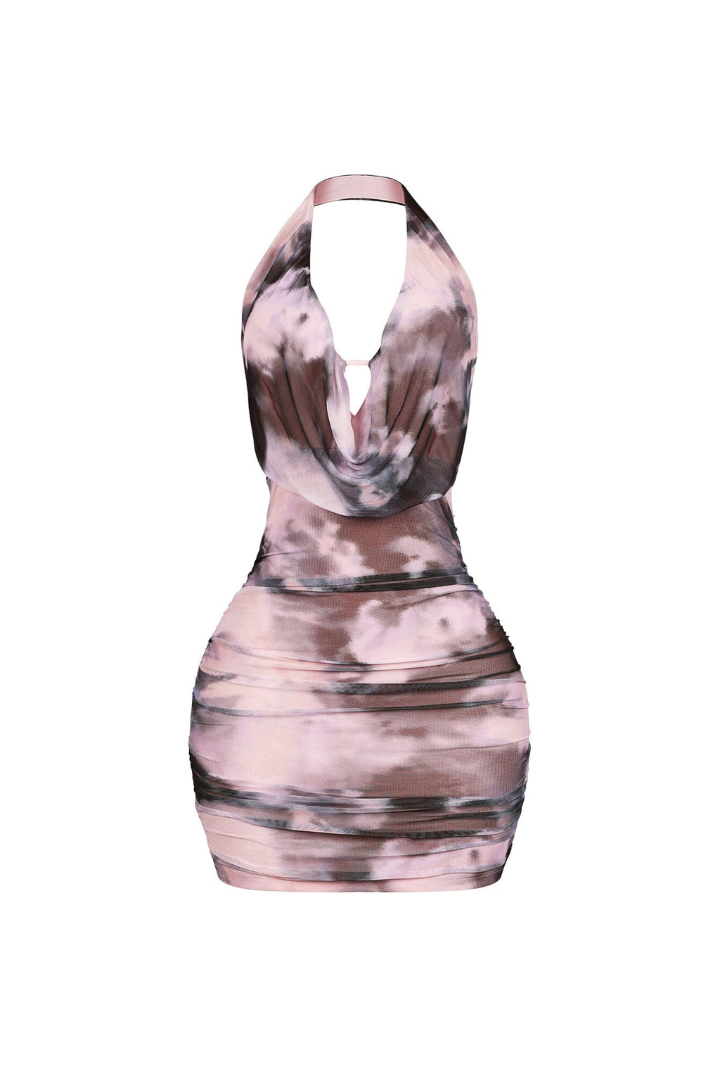 Solara Tie Dye Halter Mini Dress