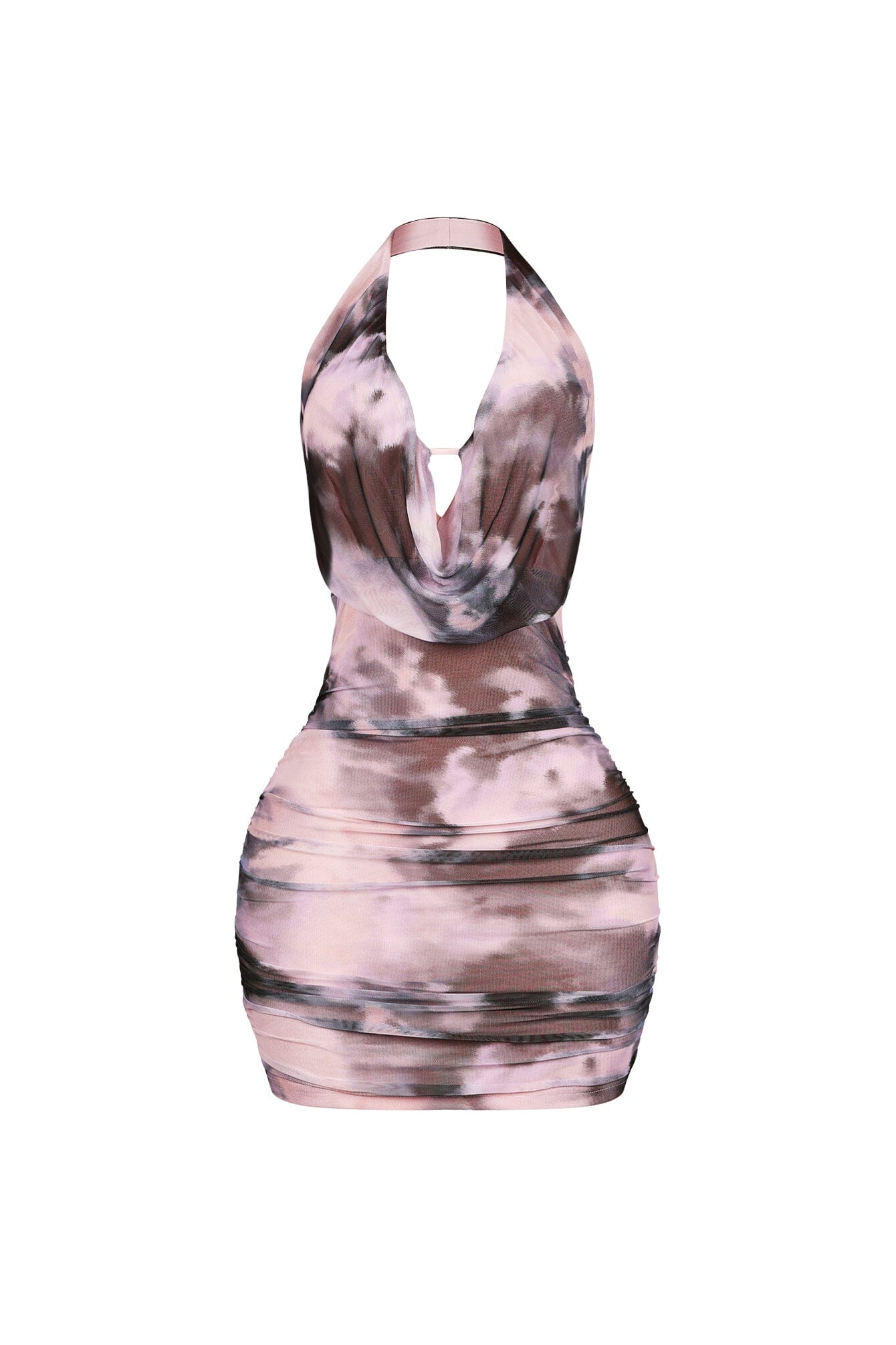 Solara Tie Dye Halter Mini Dress