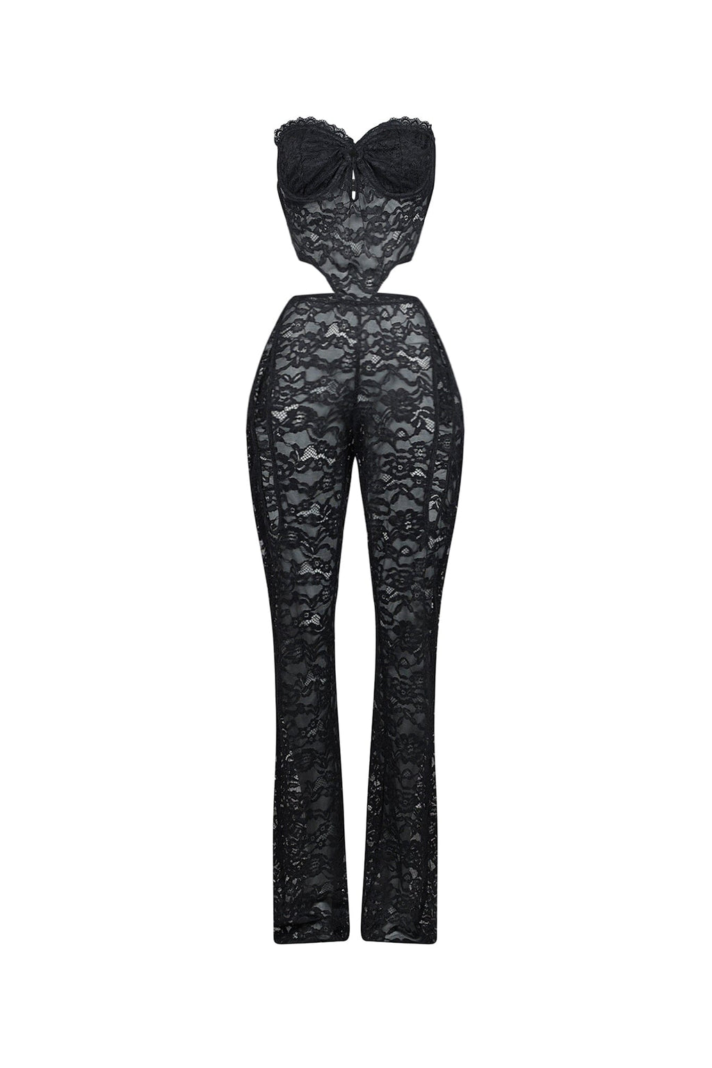 Vixen Lace Bustier Tube Jumpsuit