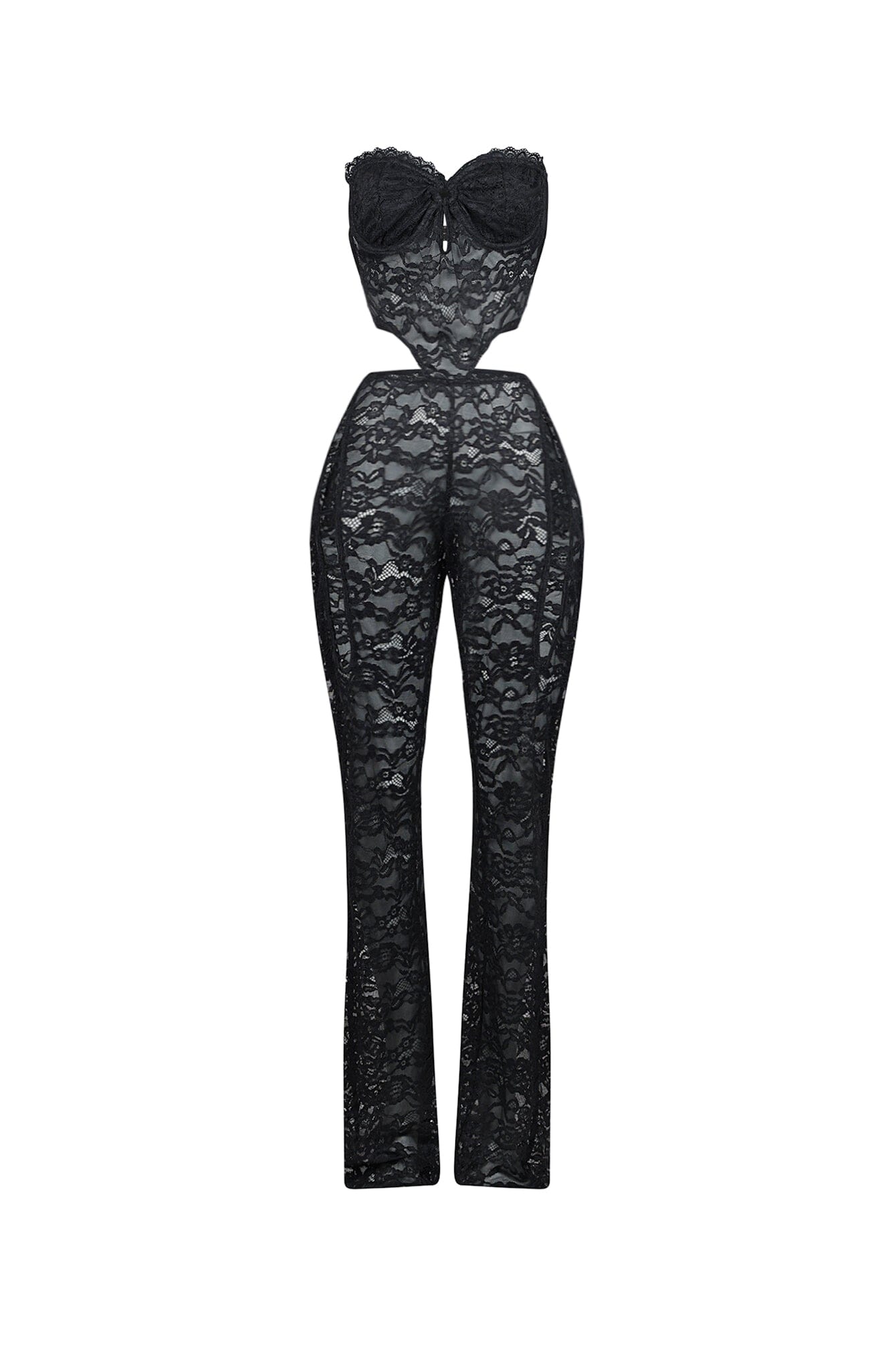 Vixen Lace Bustier Tube Jumpsuit