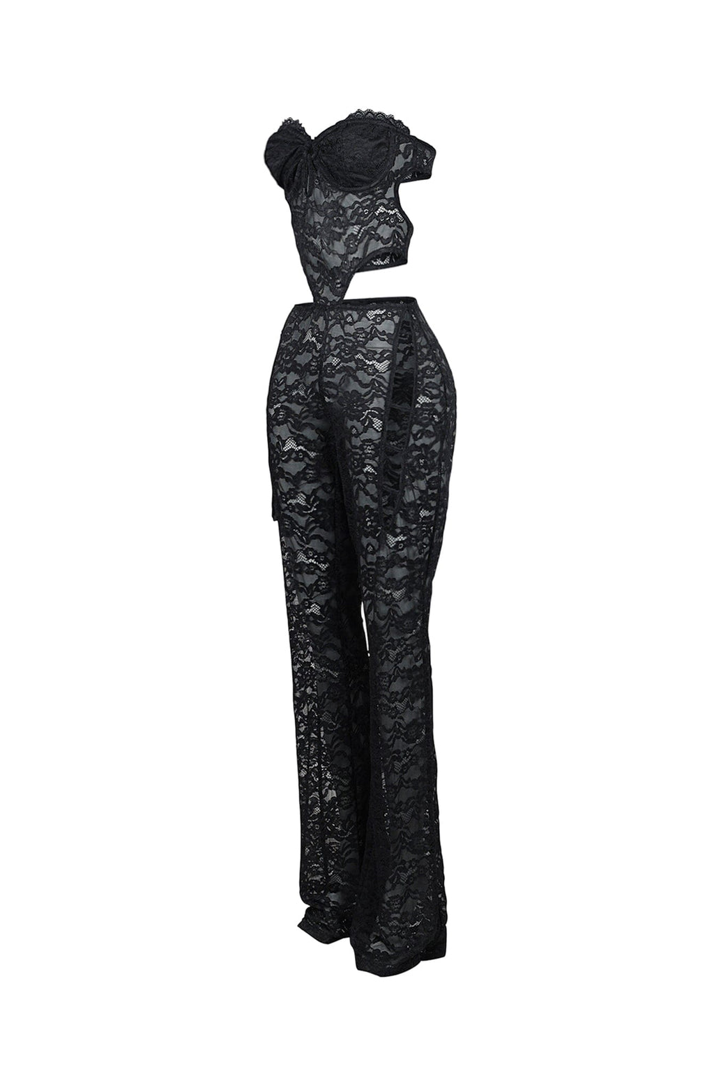 Vixen Lace Bustier Tube Jumpsuit