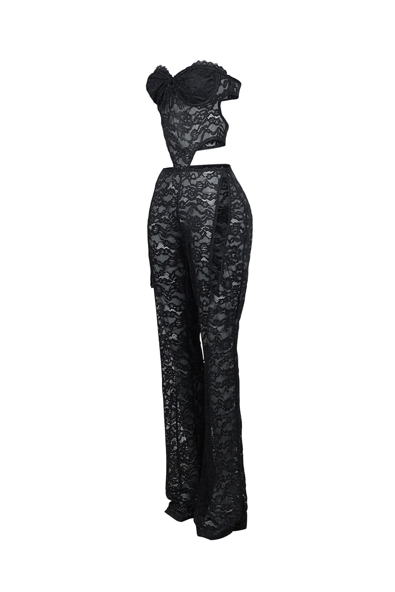 Vixen Lace Bustier Tube Jumpsuit
