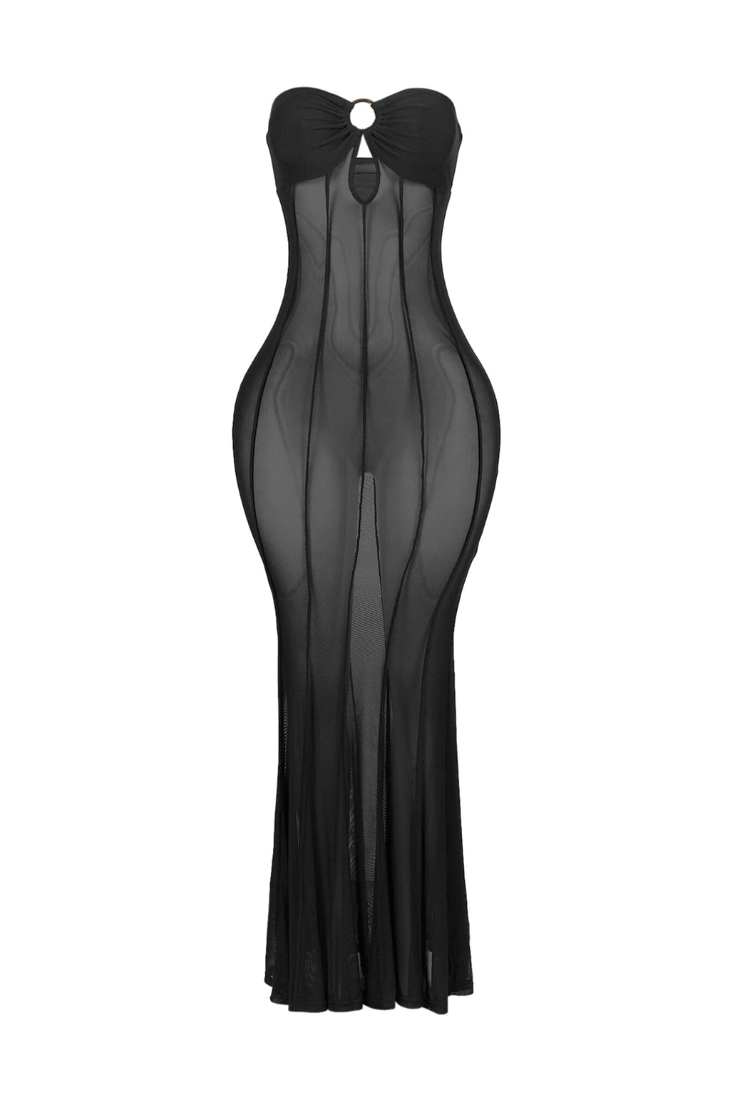 Naiara Seam Flare Mermaid Tube Dress