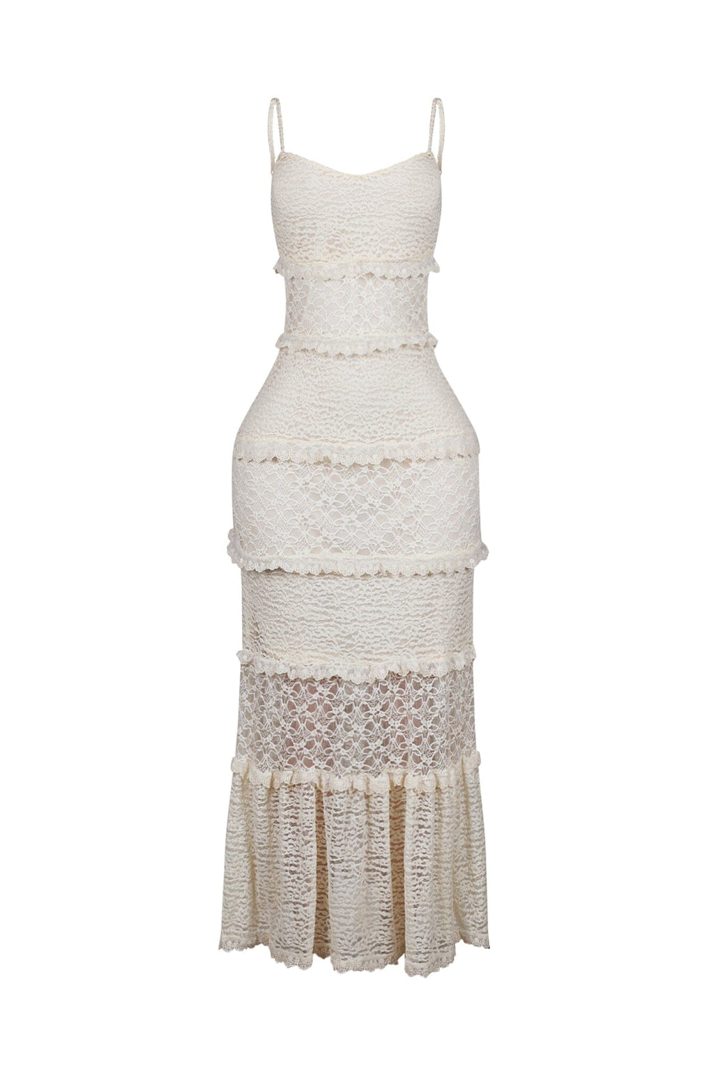 Morning Oath Flowy Lace Maxi Dress