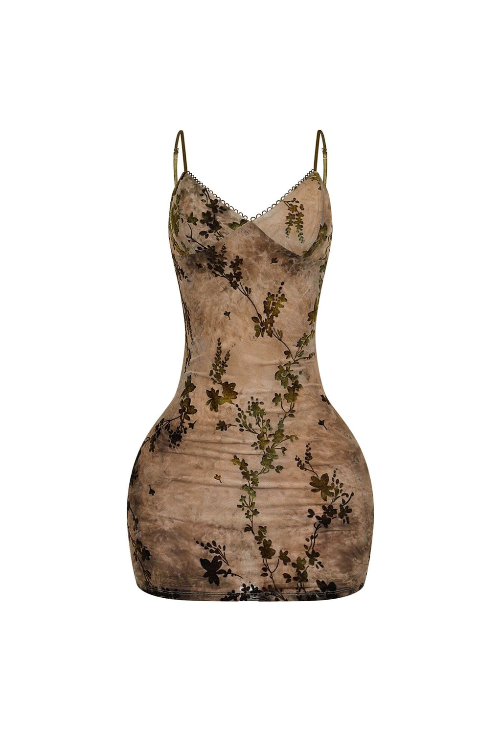 Faded Flora Burnout Cami Mini Dress
