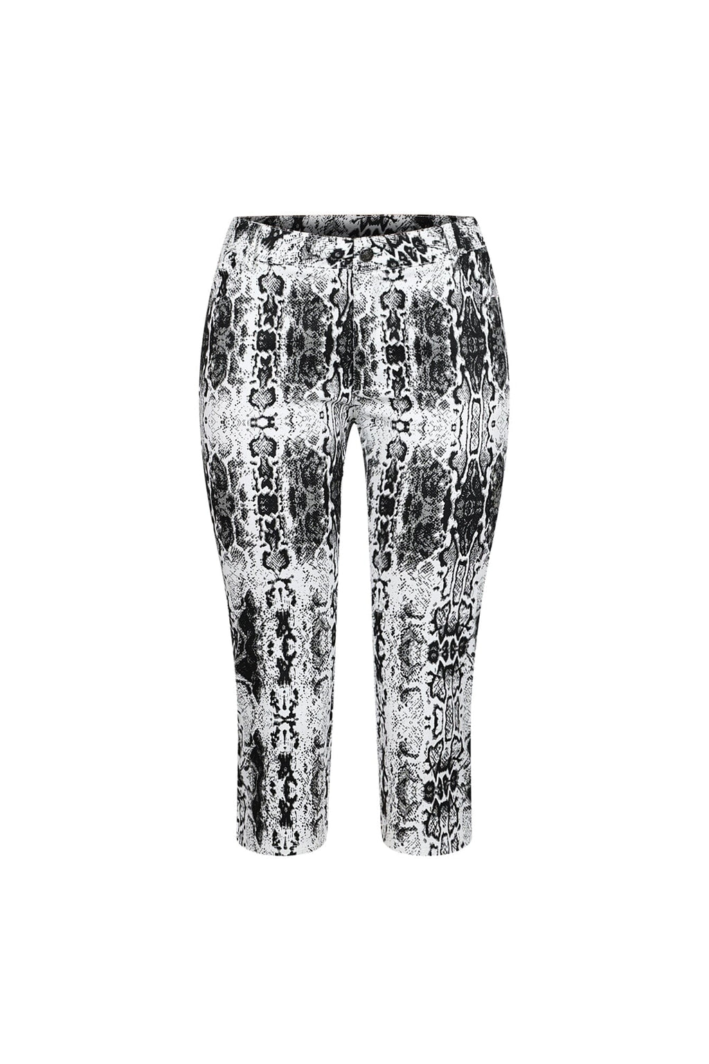 Awaken Your Style With Snake Skin Capri Pants