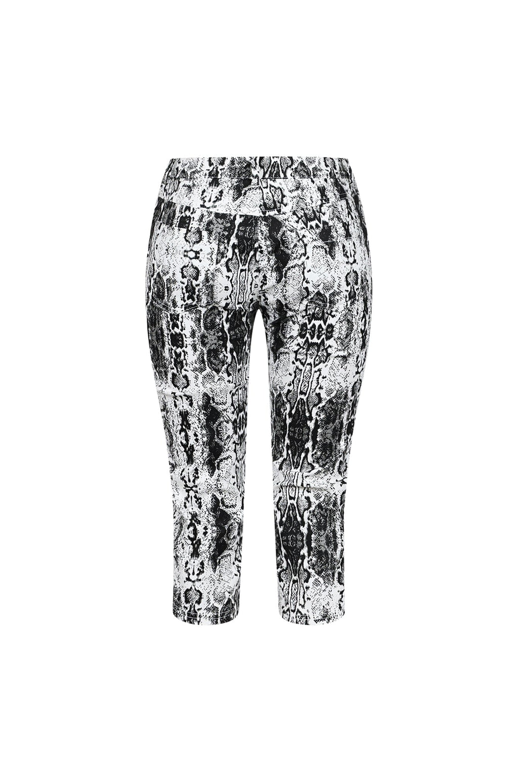 Awaken Your Style With Snake Skin Capri Pants