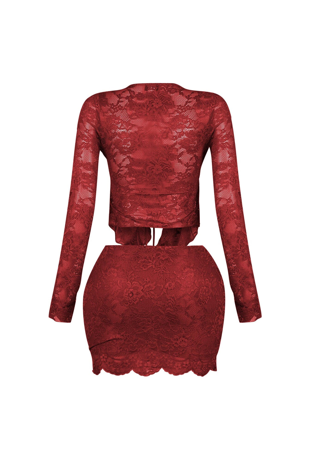 Elarose Lace Top & Skirt SET