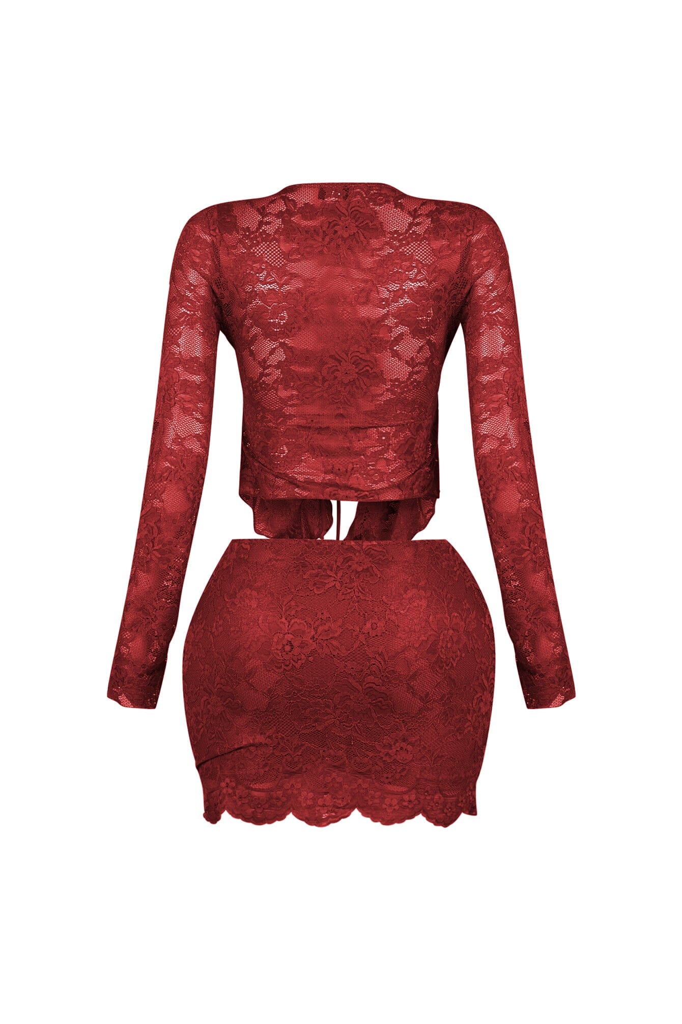 Elarose Lace Top & Skirt SET