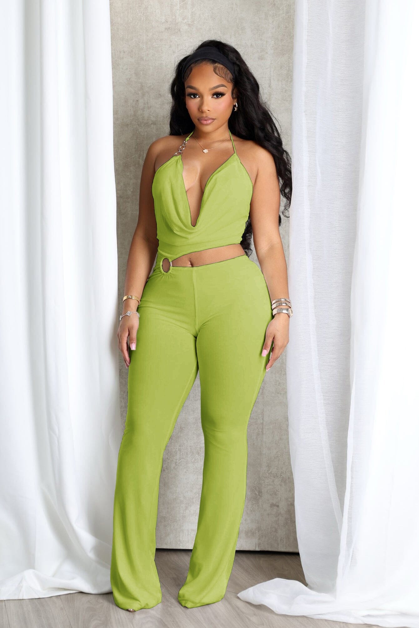 Shiva O Ring Cut Out Detail Jumpsuit