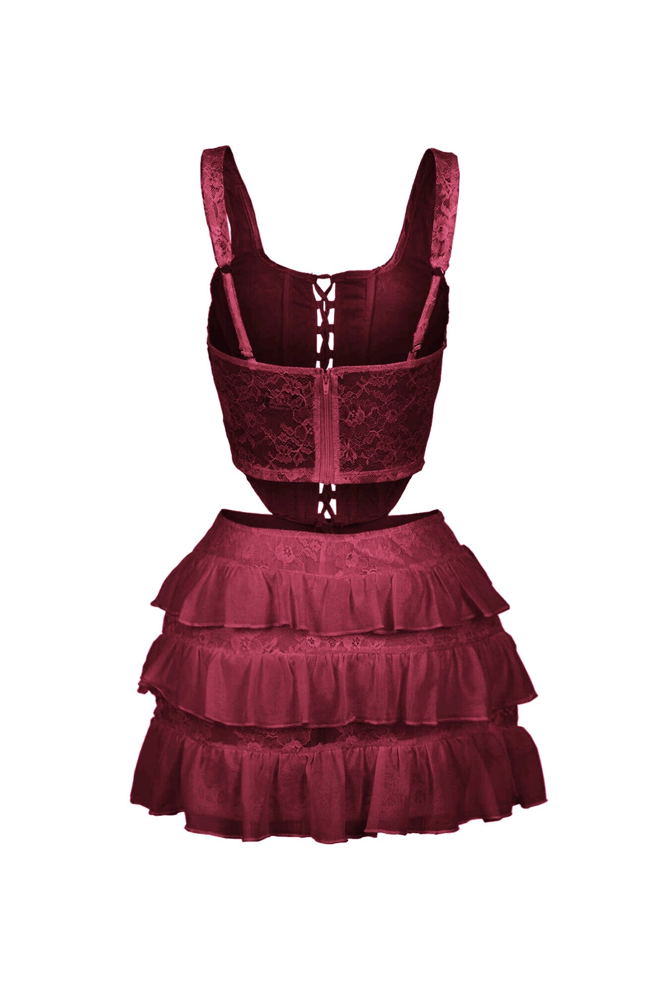 Iris Lace Corset Top & Skirt SET