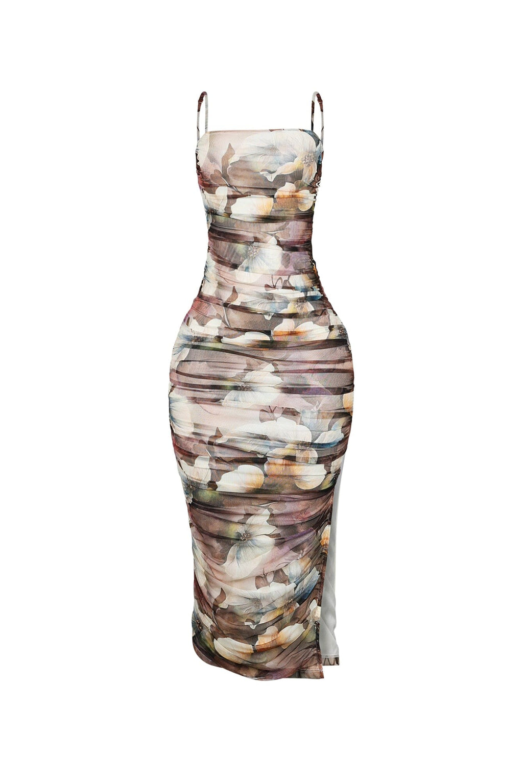 Bloomcloud Ruched Midi Dress