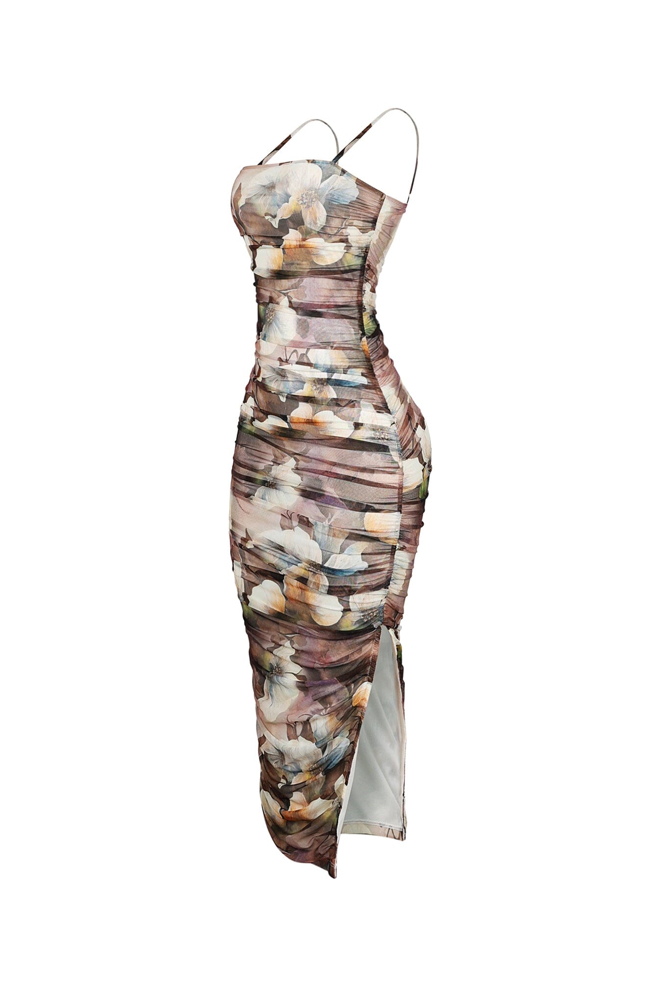 Bloomcloud Ruched Midi Dress