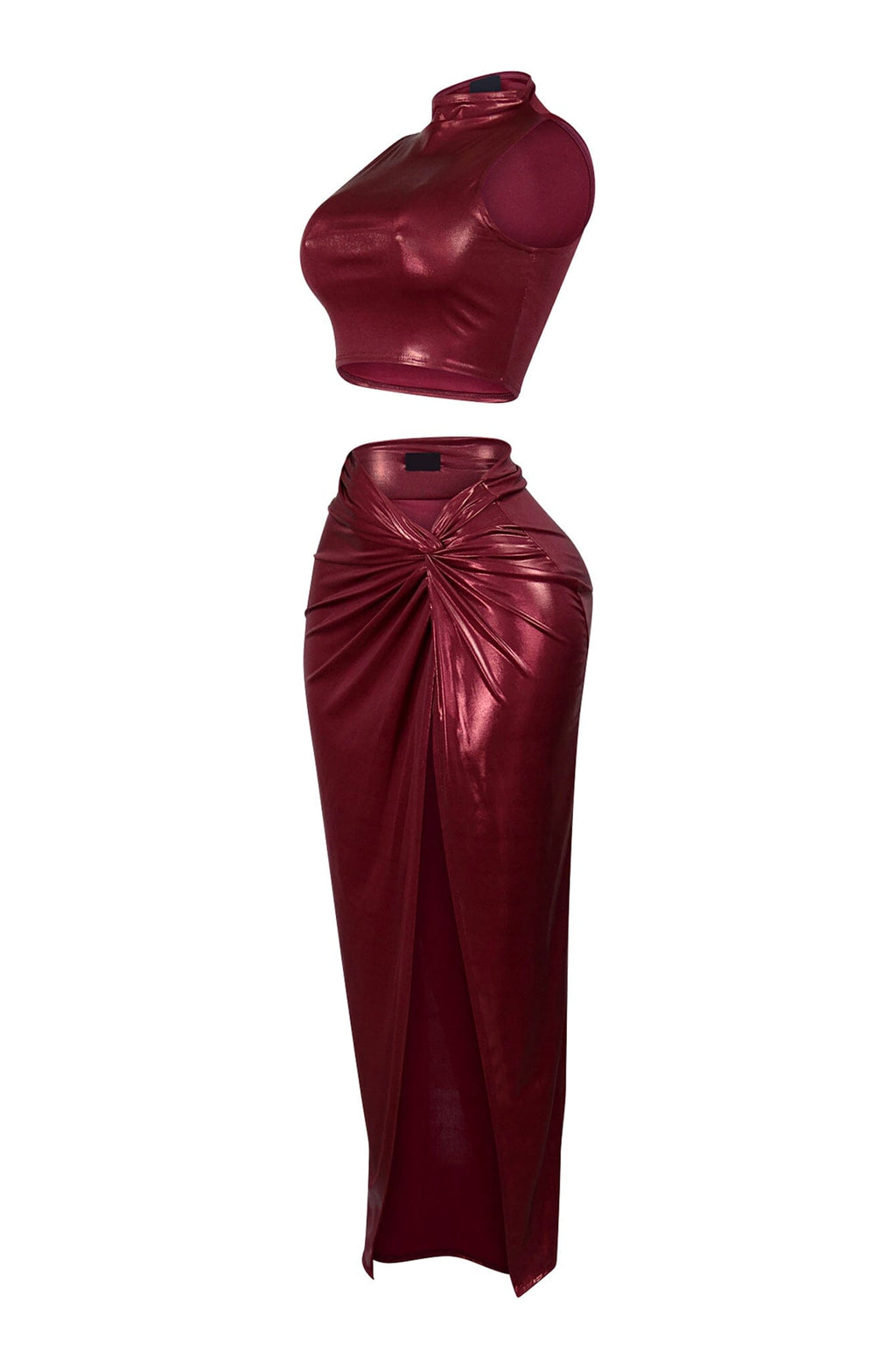 New Galaxy Metallic Top & Skirt SET