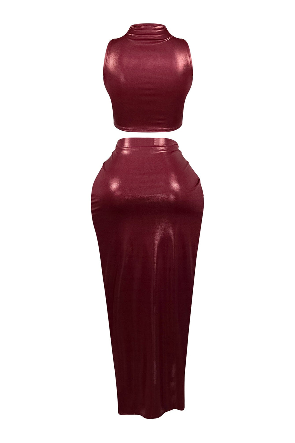 New Galaxy Metallic Top & Skirt SET