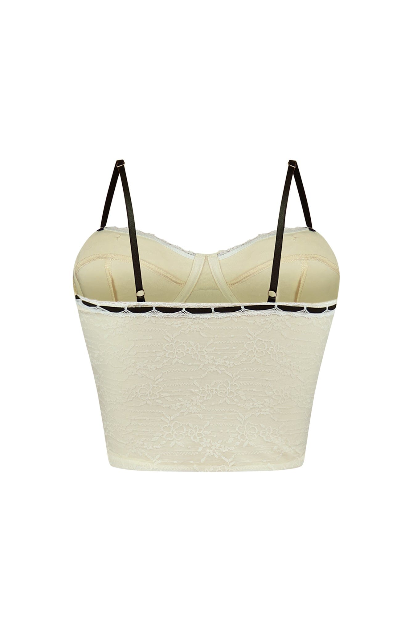 Missing Me Lace Ribbon Bustier Top