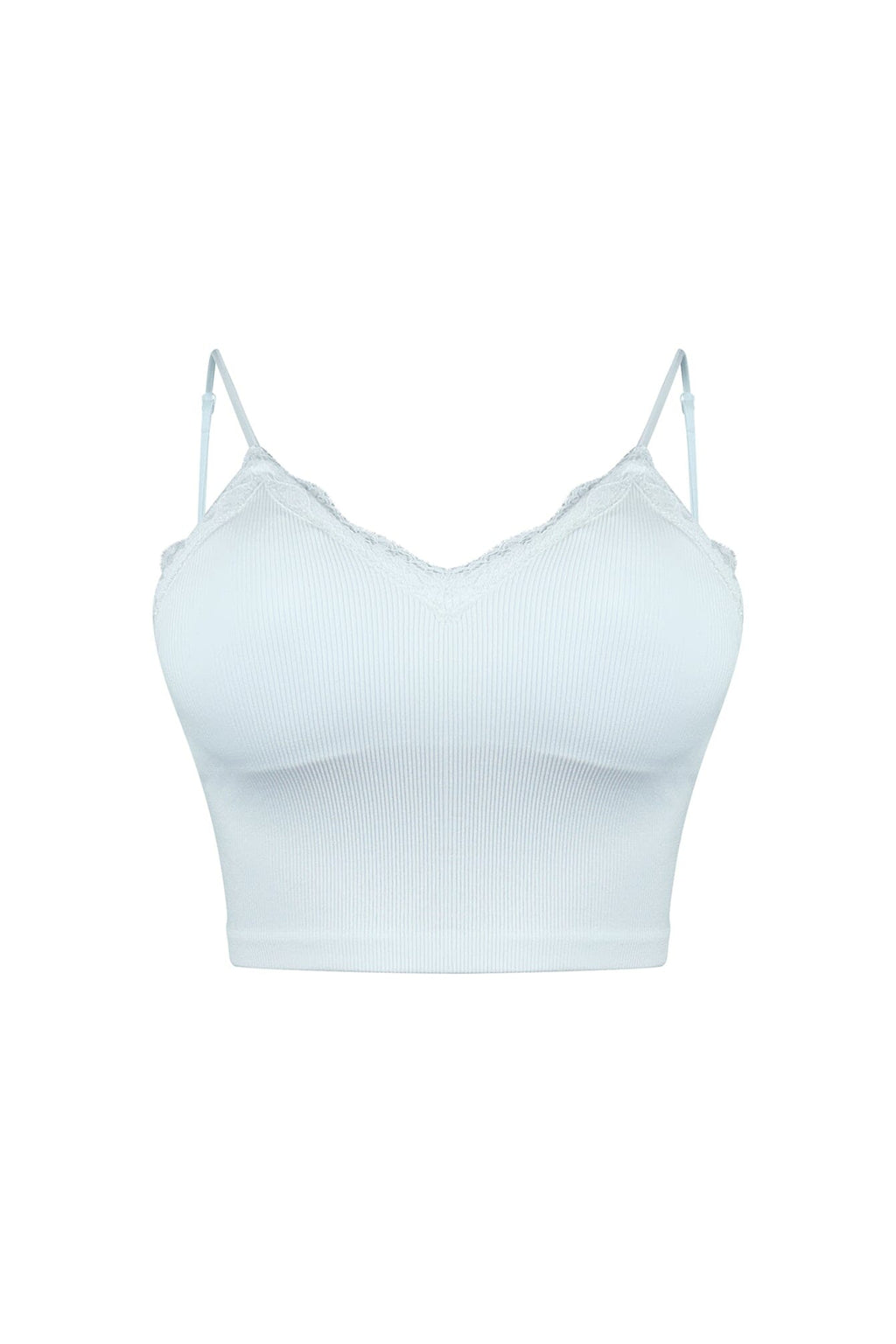 Gone Again Lace Trim Bra Top