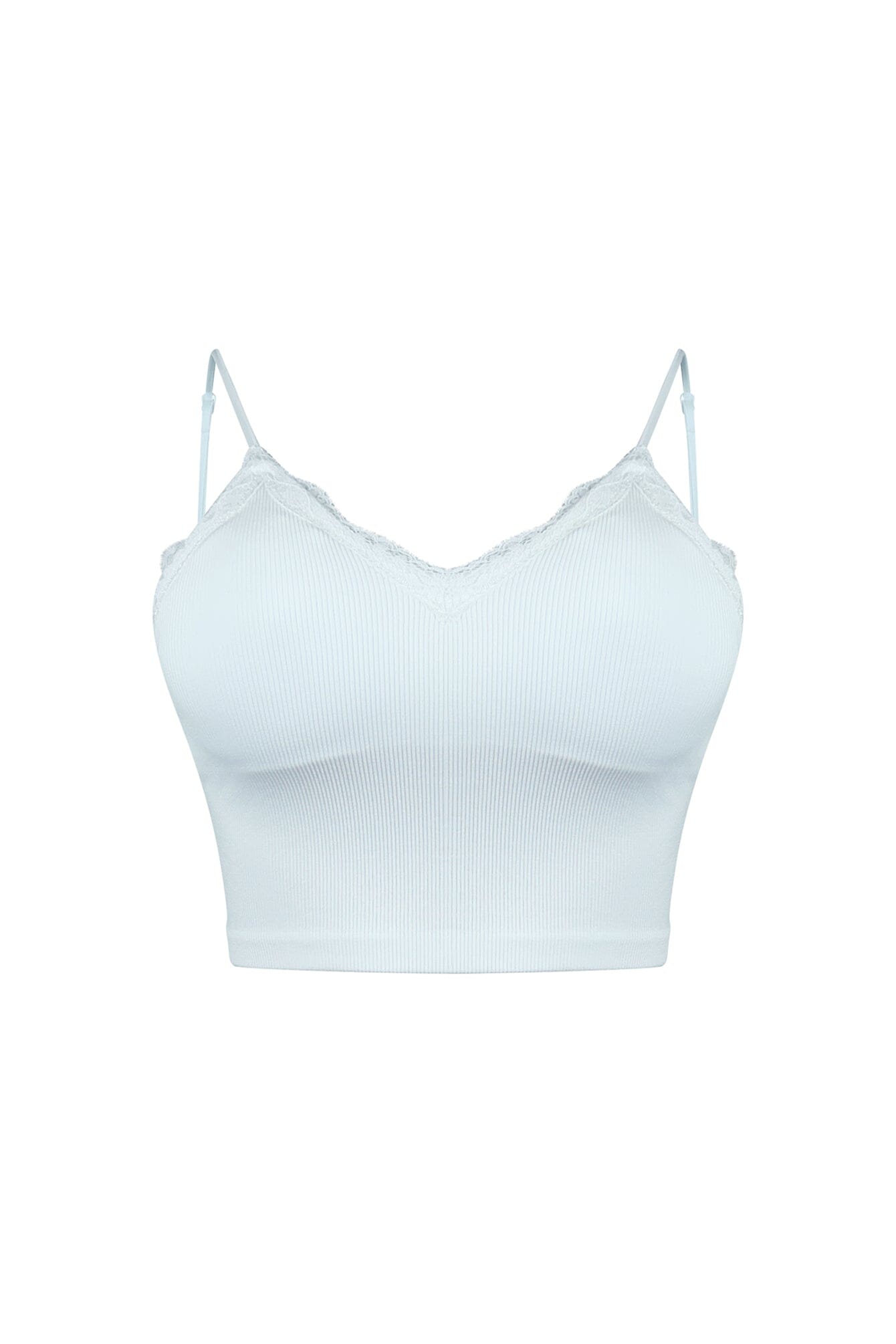 Gone Again Lace Trim Bra Top