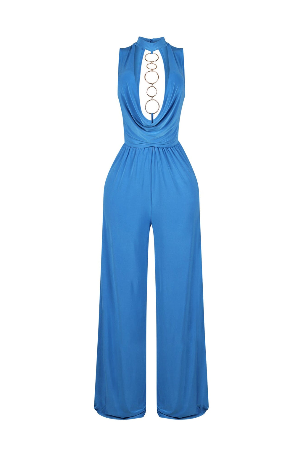 Circle Accent Wide Leg Jumpsuit