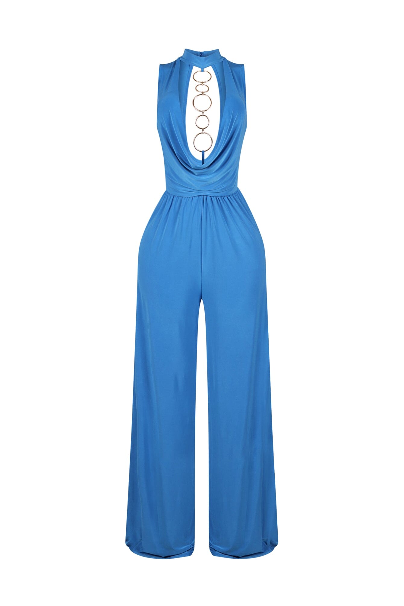 Circle Accent Wide Leg Jumpsuit