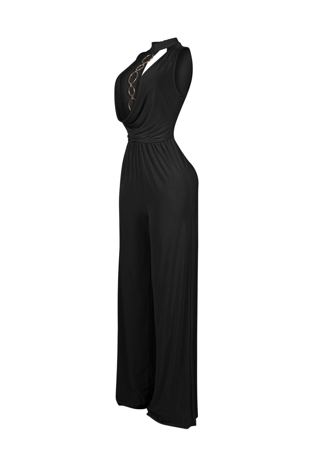 Circle Accent Wide Leg Jumpsuit
