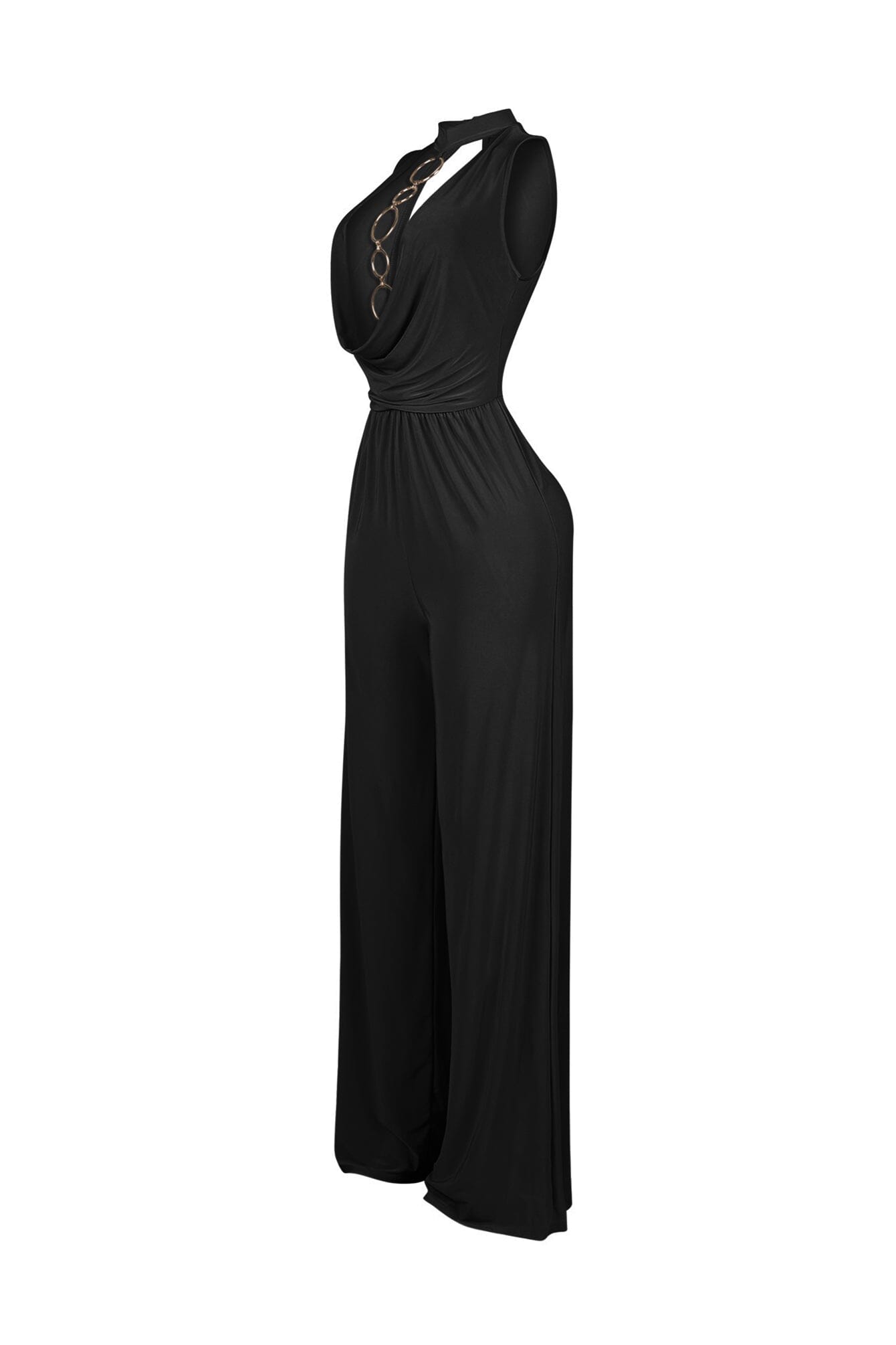 Circle Accent Wide Leg Jumpsuit