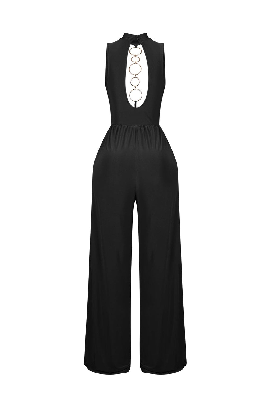 Circle Accent Wide Leg Jumpsuit