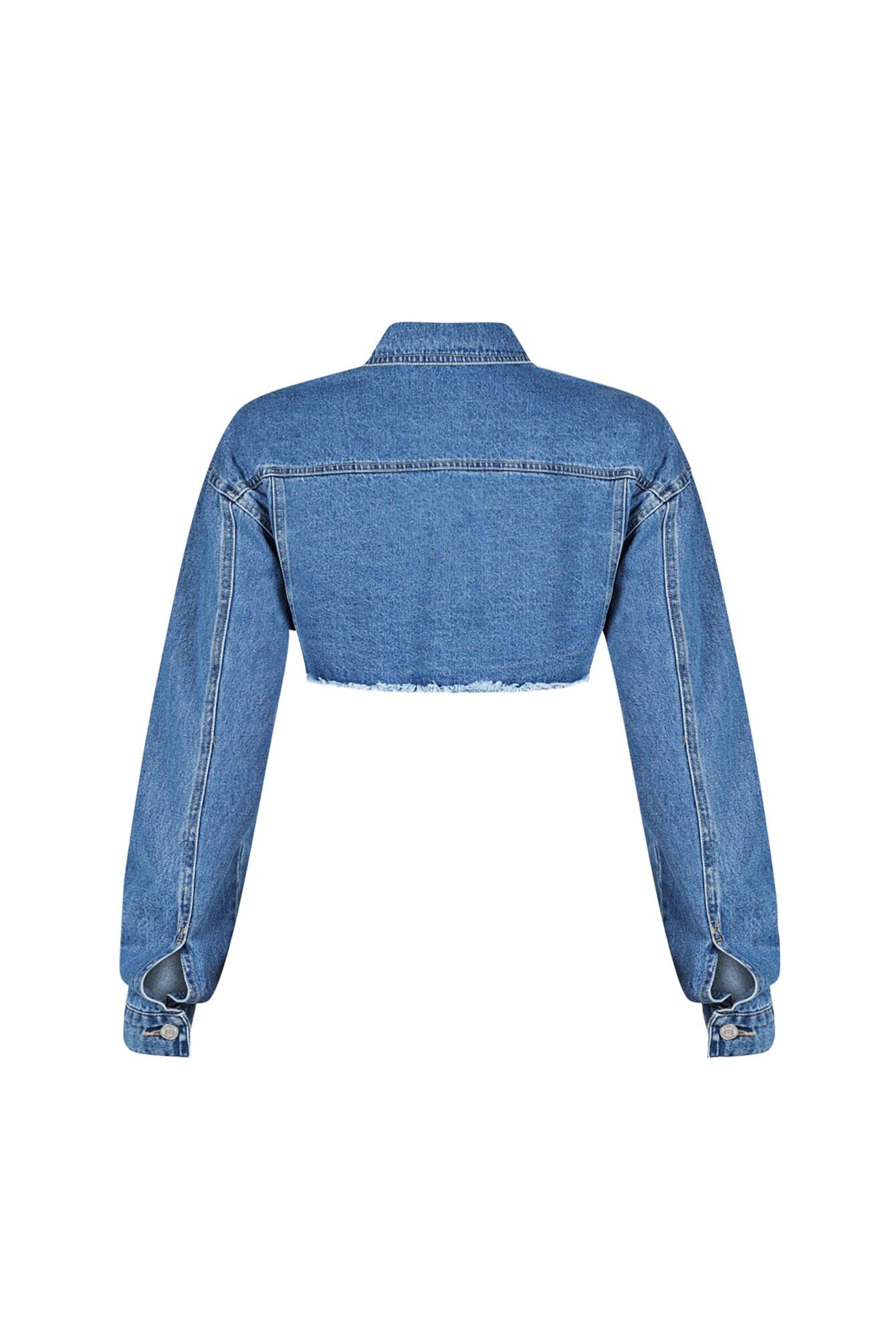 Frayline Denim Crop Jacket