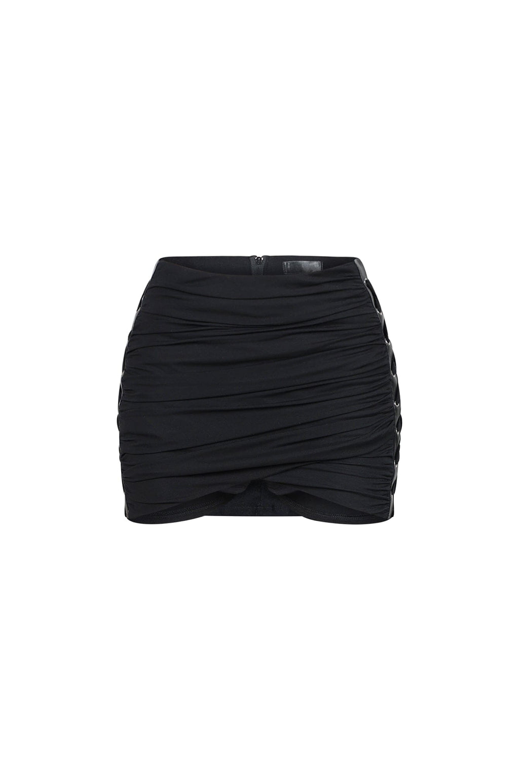Vice Mesh Lace Up Mini Skirt