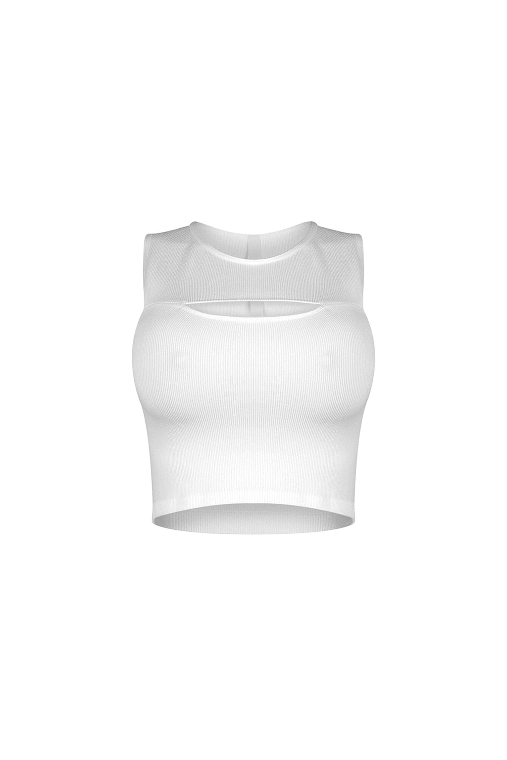 Slimbase Ribbed Slit Tank Top