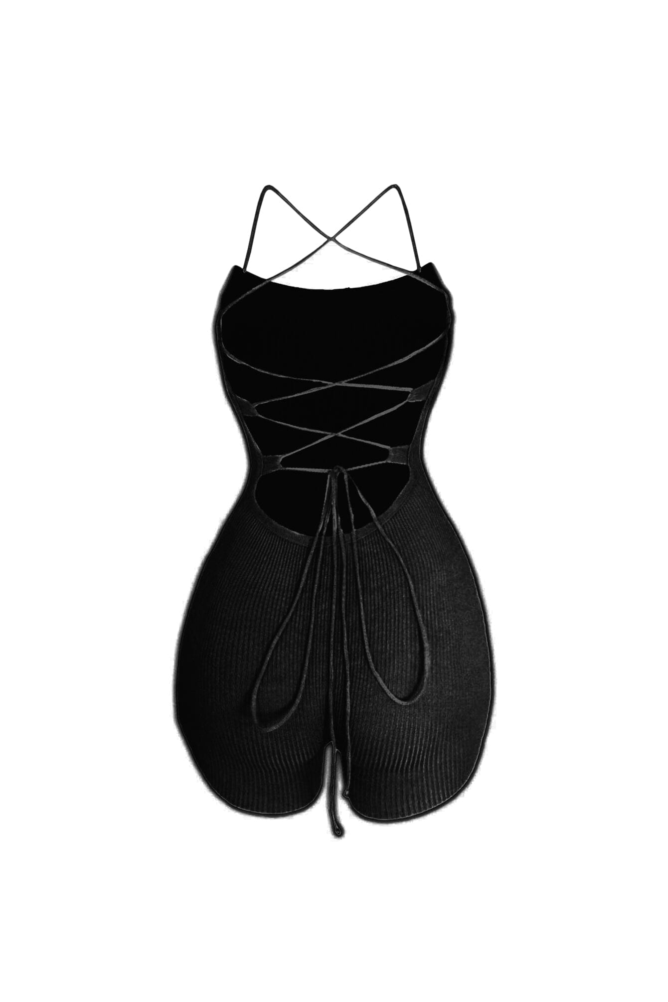 On the Move Ribbed Tank Strappy Romper