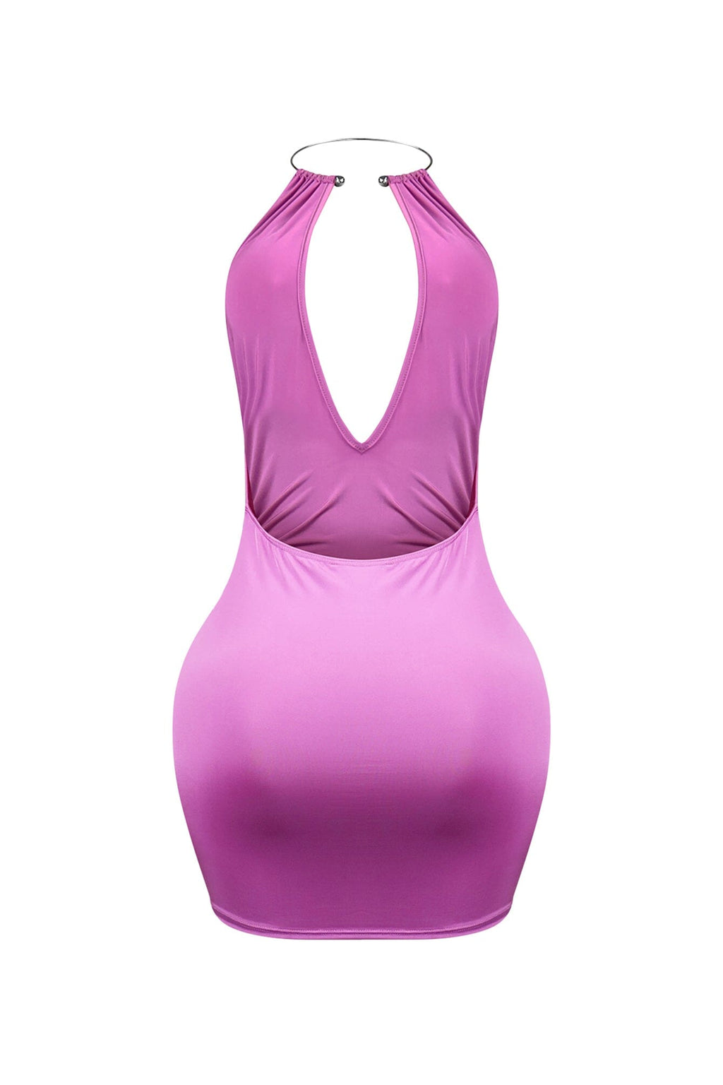 The Moment Metal Choker Ruched Dress