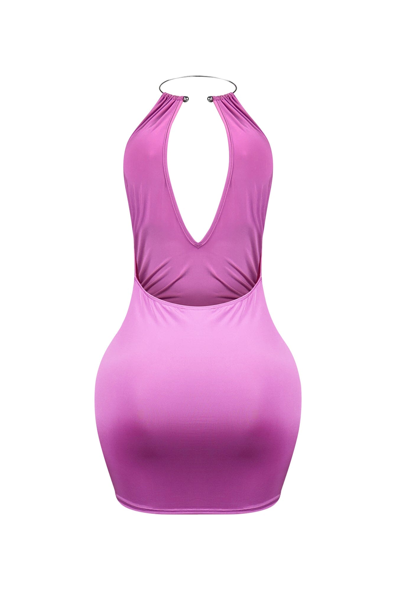 The Moment Metal Choker Ruched Dress