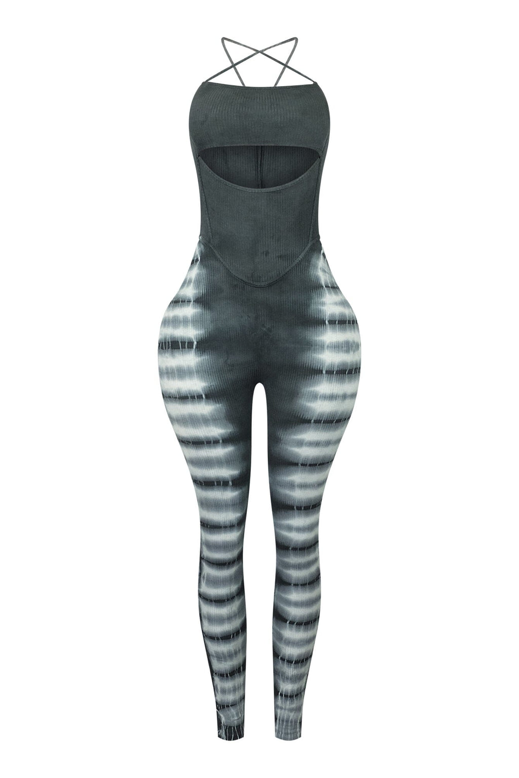 Please Me Tie Dye Tank Jumpsuit