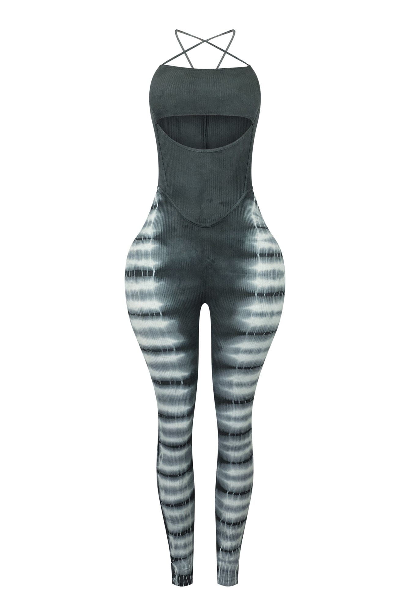 Please Me Tie Dye Tank Jumpsuit