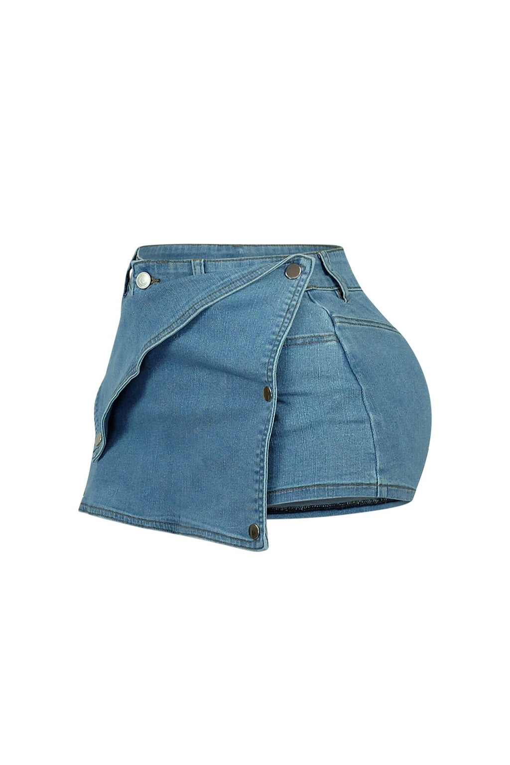 Stella Detachable Wrap Denim Skort