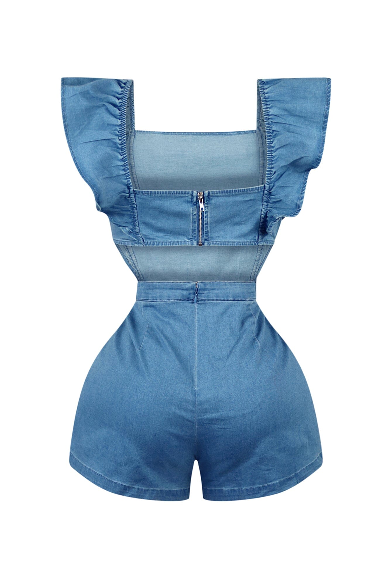 Til The End Ruffle Straps Romper