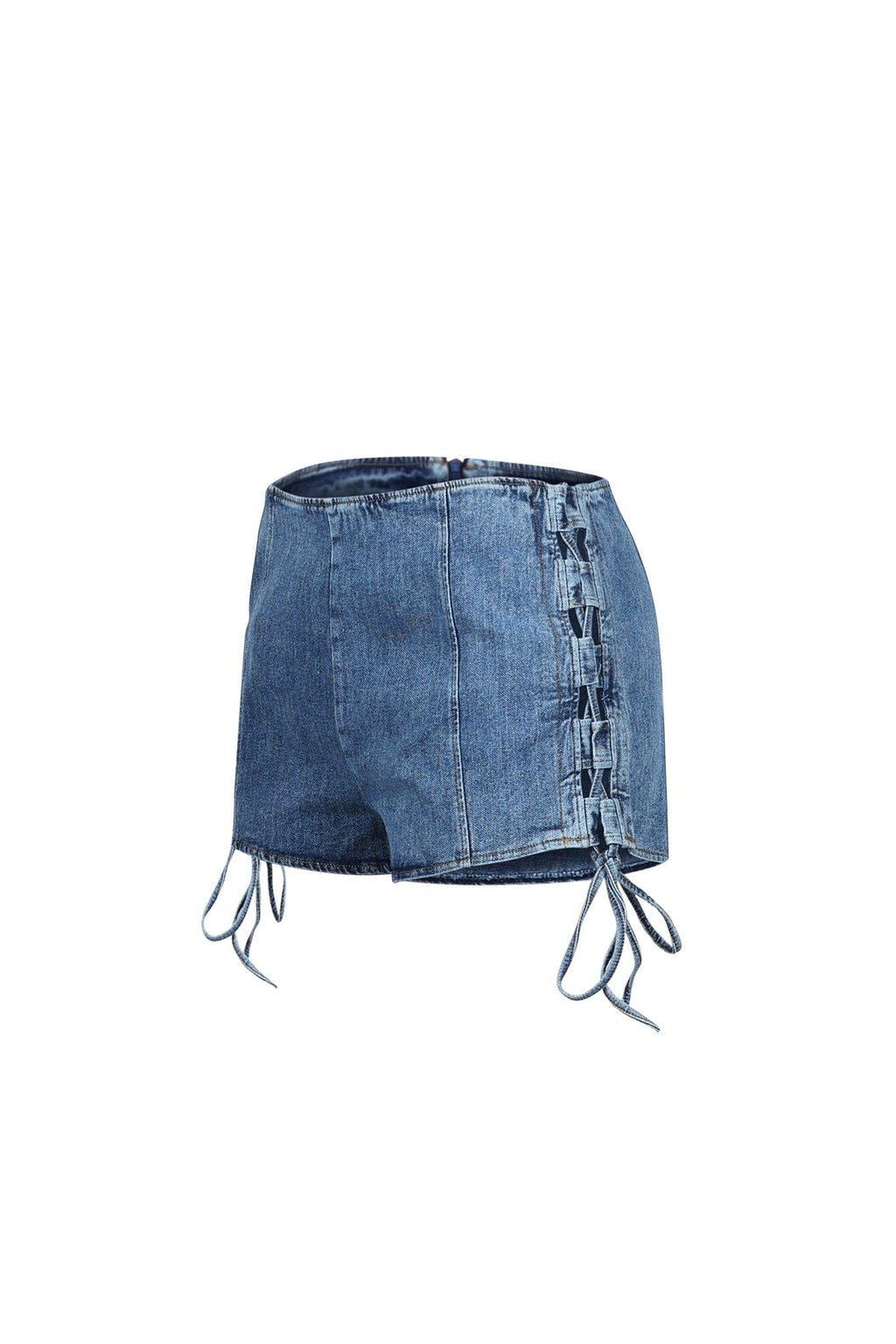 Vivienne Denim Lace Up Shorts