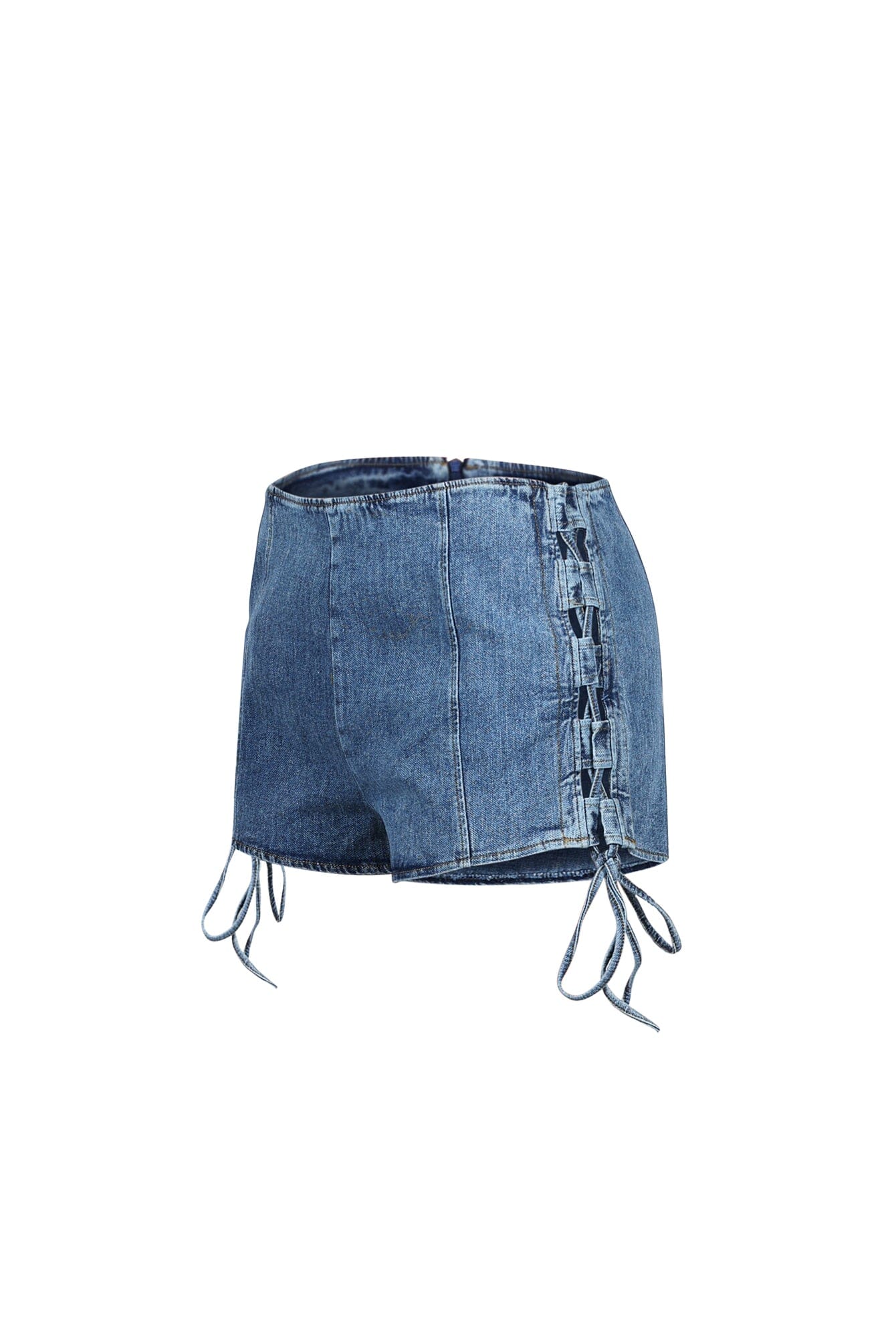 Vivienne Denim Lace Up Shorts